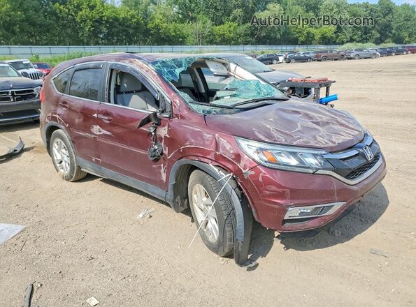 2HKRM3H55GH566861 2016 HONDA CR-V Maroon Front right
