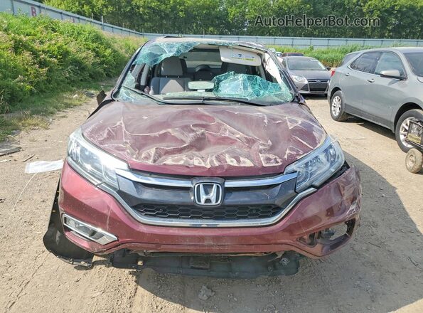 2HKRM3H55GH566861 2016 HONDA CR-V Maroon Front view