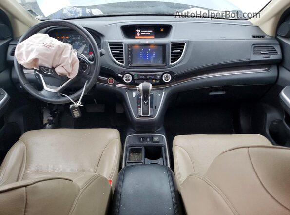 2HKRM3H70GH525460 2016 HONDA CR-V Blue Dashboard view