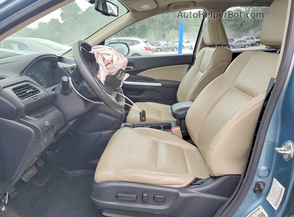 2HKRM3H70GH525460 2016 HONDA CR-V Blue Front interior view