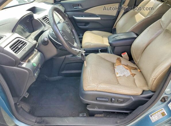 2HKRM3H71GH549086 2016 HONDA CR-V Turquoise Widok wnętrza z przodu