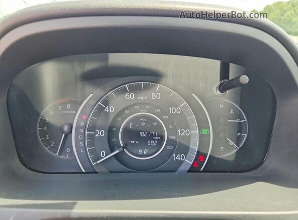 2HKRM3H72GH535052 2016 HONDA CR-V Gray ხელსაწყოთა პანელის ხედი