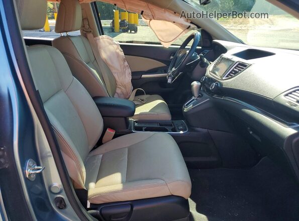 2HKRM3H7XGH526809 2016 HONDA CR-V Blue Вид салону спереду
