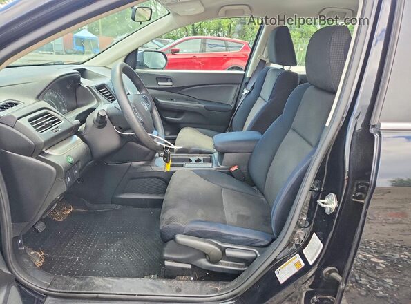 2HKRM4H37GH618592 2016 HONDA CR-V Black Front interior view