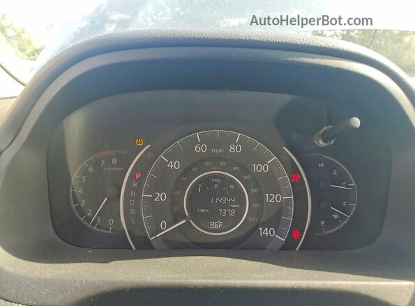 2HKRM4H52GH640453 2016 HONDA CR-V Blue Vista del cuadro de instrumentos