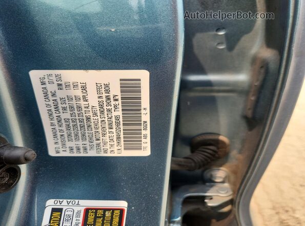 2HKRM4H52GH683495 2016 HONDA CR-V Blue VIN sticker view