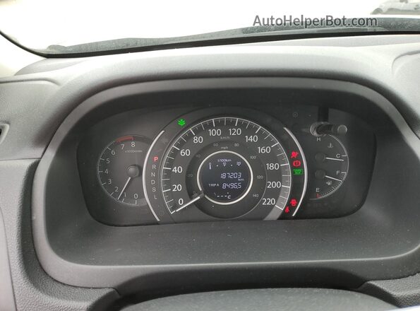2HKRM4H54GH133182 2016 HONDA CR-V Black Սարքավորումների վահանակի տեսք