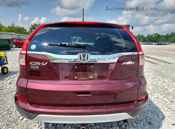 2HKRM4H55GH687735 2016 HONDA CR-V Maroon Widok z tyłu