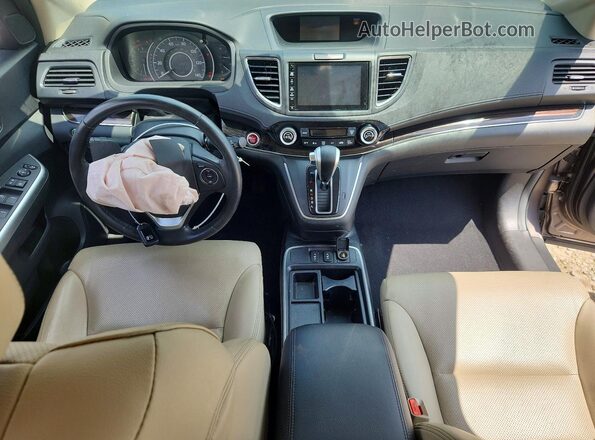 2HKRM4H73GH710477 2016 HONDA CR-V Gray Dashboard view