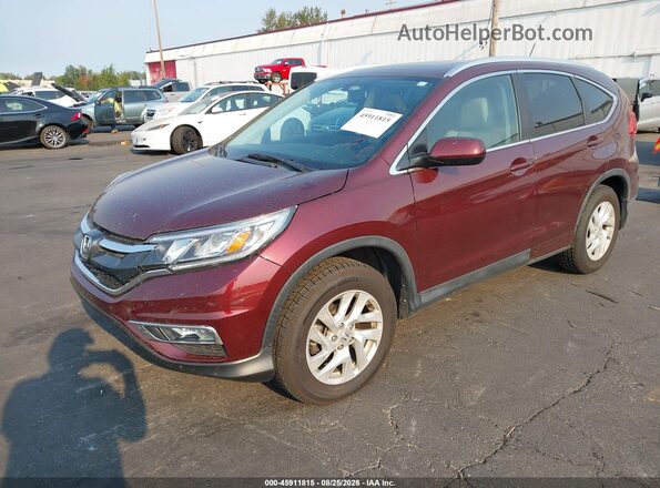 2HKRM4H76GH604430 2016 HONDA CR-V Burgundy Առջևի ձախ երեք քառորդ տեսարան