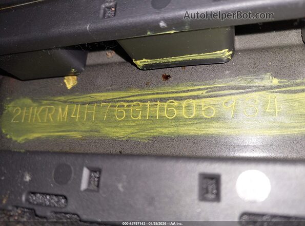 2HKRM4H76GH605934 2016 HONDA CR-V Черный Вид подкапотного пространства