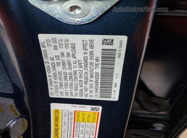 2HKRS3H26RH302935 2024 HONDA CR-V Синий Вид наклейки с VIN-кодом