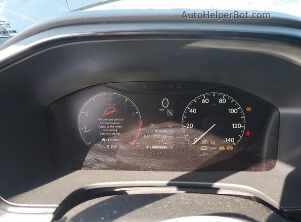 2HKRS3H43SH307212 2025 HONDA CR-V Blue Вид щитка приладів