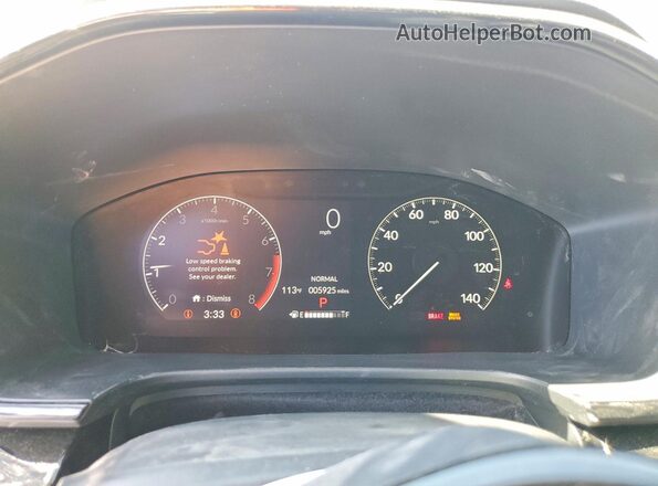 2HKRS3H75SH331070 2025 HONDA CR-V Black ხელსაწყოთა პანელის ხედი