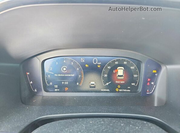 2HKRS3H7XTH324097 2026 HONDA CR-V Black Widok zestawu wskaźników