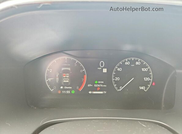 2HKRS4H72SH498217 2025 HONDA CR-V Black Вид щитка приладів