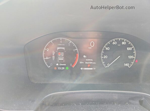 2HKRS4H77SH447909 2025 HONDA CR-V White Widok zestawu wskaźników