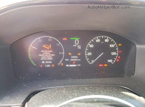 2HKRS5H50PH704100 2023 HONDA CR-V Red ხელსაწყოთა პანელის ხედი