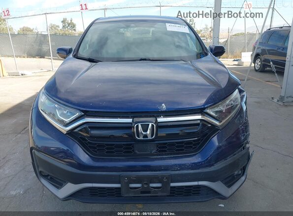 2HKRW1H50LH418643 2020 HONDA CR-V Blue Instrument cluster view