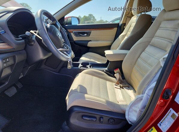 2HKRW1H57KH505860 2019 HONDA CR-V Красный Вид салона спереди