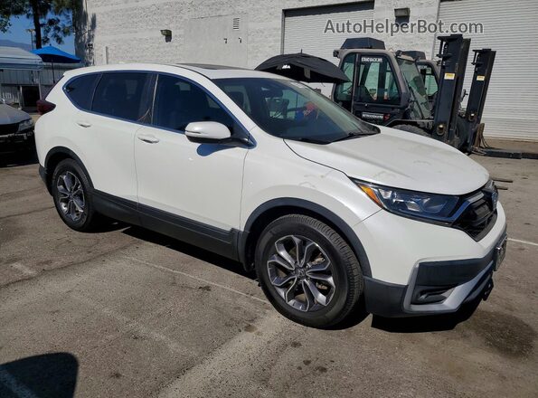2HKRW1H5XMH422331 2021 HONDA CR-V Белый Передняя правая четверть