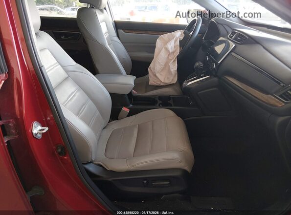 2HKRW1H81MH419487 2021 HONDA CR-V Red Widok wnętrza z przodu