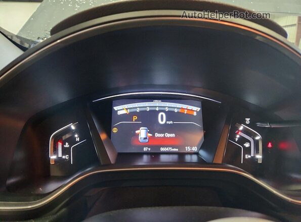2HKRW1H89MH417194 2021 HONDA CR-V Gray Instrument cluster view
