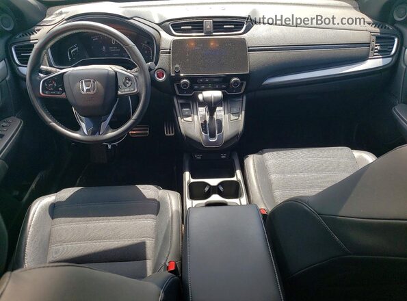 2HKRW2H40MH229585 2021 HONDA CR-V Silver Dashboard view