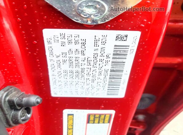 2HKRW2H50MH630482 2021 HONDA CR-V Красный Вид подкапотного пространства