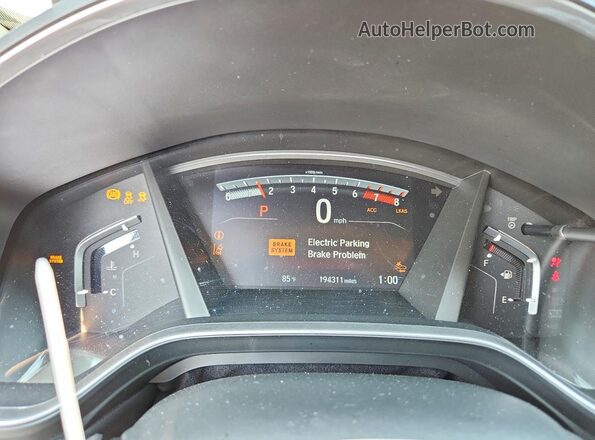 2HKRW2H52KH650343 2019 HONDA CR-V Tan Instrument cluster view