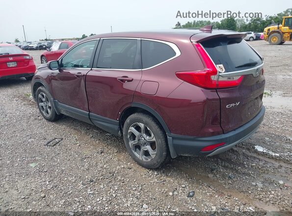 2HKRW2H52KH659625 2019 HONDA CR-V Maroon Rear left