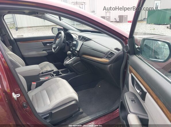 2HKRW2H52KH659625 2019 HONDA CR-V Maroon Front interior view