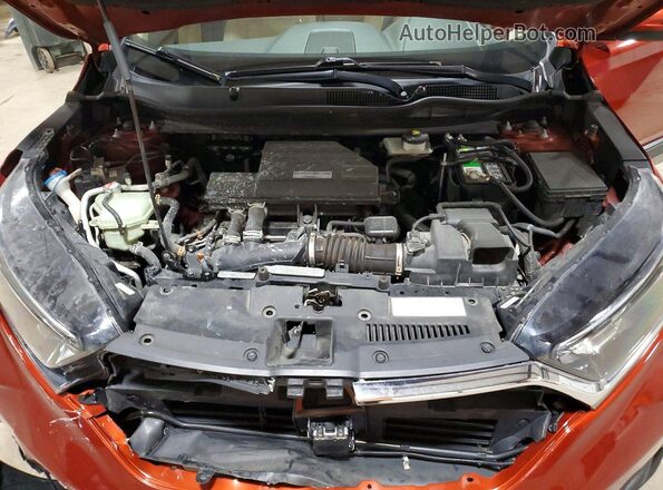 2HKRW2H53HH683103 2017 HONDA CR-V Red Vista del compartimento del motor