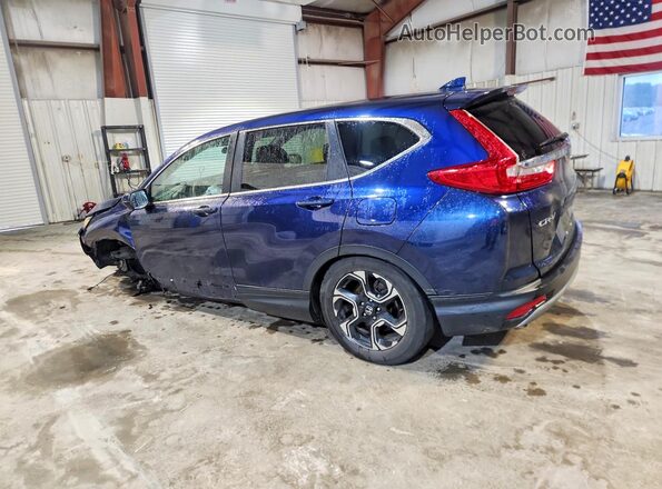 2HKRW2H53KH624446 2019 HONDA CR-V Blue Trasero izquierdo
