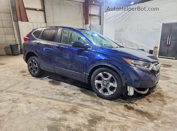 2HKRW2H53KH624446 2019 HONDA CR-V Blue Delantero derecho