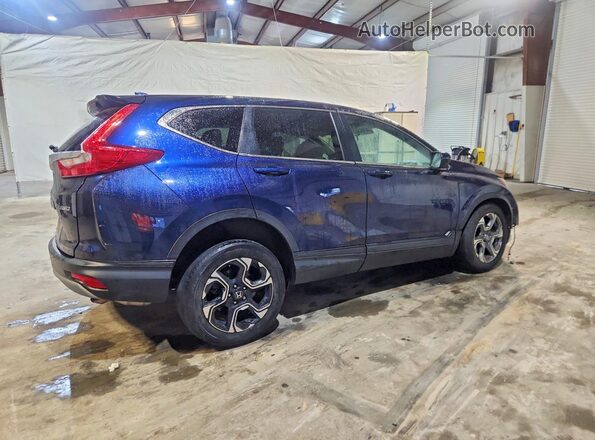 2HKRW2H53KH624446 2019 HONDA CR-V Blue Trasero derecho