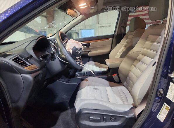 2HKRW2H53KH624446 2019 HONDA CR-V Blue Vista interior delantera