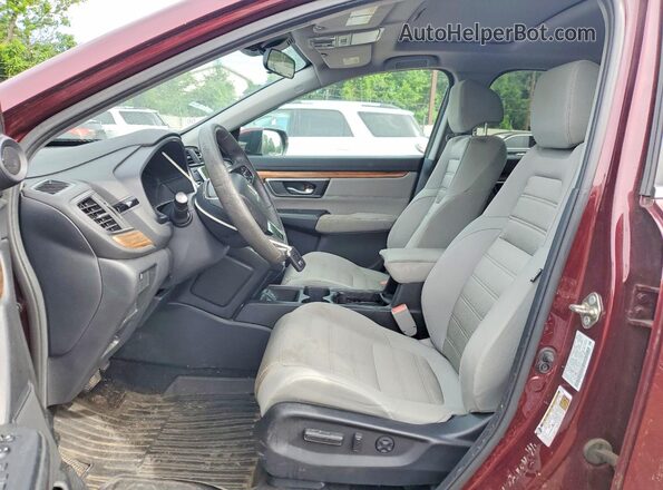 2HKRW2H54HH616476 2017 HONDA CR-V Красный Вид салона спереди
