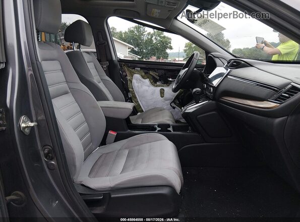 2HKRW2H54KH641210 2019 HONDA CR-V Gray Front interior view