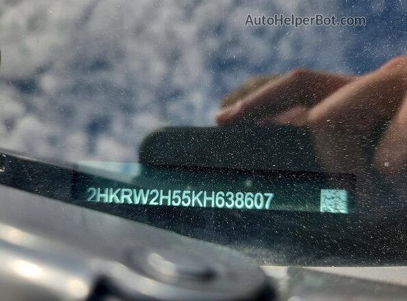 2HKRW2H55KH638607 2019 HONDA CR-V Серый Вид наклейки с VIN-кодом
