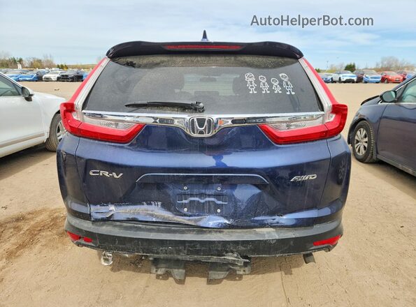 2HKRW2H56JH122402 2018 HONDA CR-V Blue Հետևի տեսք