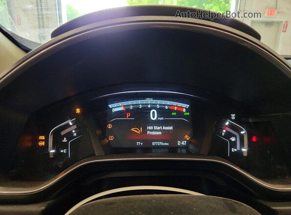 2HKRW2H56LH694265 2020 HONDA CR-V Белый Вид щитка приборов