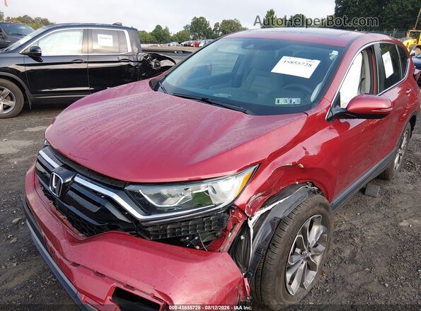 2HKRW2H56NH671412 2022 HONDA CR-V Red Widok z przodu