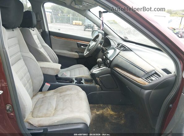 2HKRW2H58HH677300 2017 HONDA CR-V Burgundy Вид салону спереду