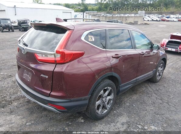 2HKRW2H58HH677300 2017 HONDA CR-V Burgundy Задня права чверть