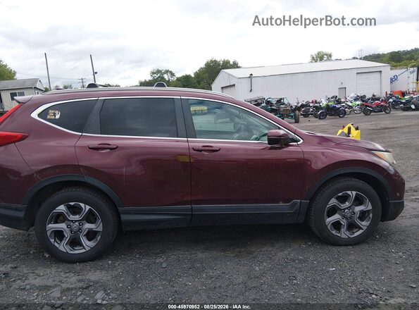 2HKRW2H58HH677300 2017 HONDA CR-V Burgundy Вид задньої частини салону