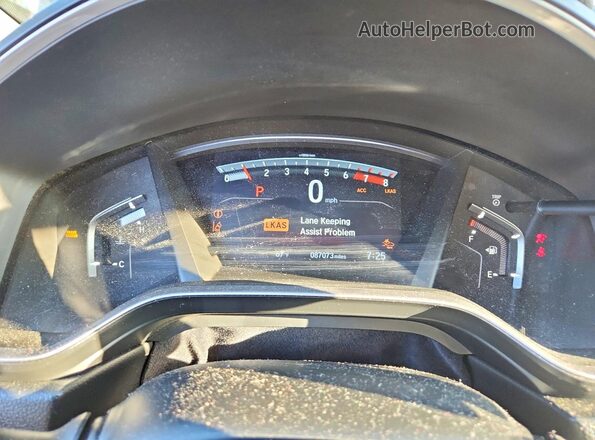 2HKRW2H58MH633307 2021 HONDA CR-V Gray Widok zestawu wskaźników