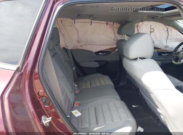 2HKRW2H59JH620657 2018 HONDA CR-V Burgundy Vista de la etiqueta del VIN