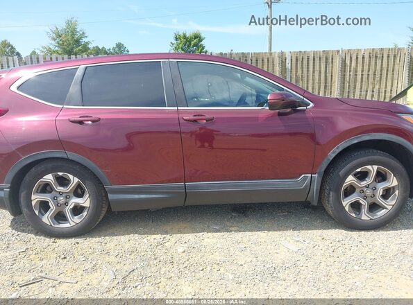 2HKRW2H59JH620657 2018 HONDA CR-V Burgundy Vista interior trasera