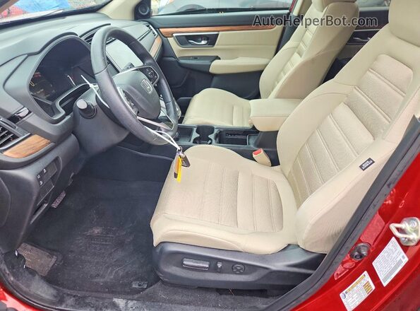 2HKRW2H59KH654289 2019 HONDA CR-V Red Widok wnętrza z przodu